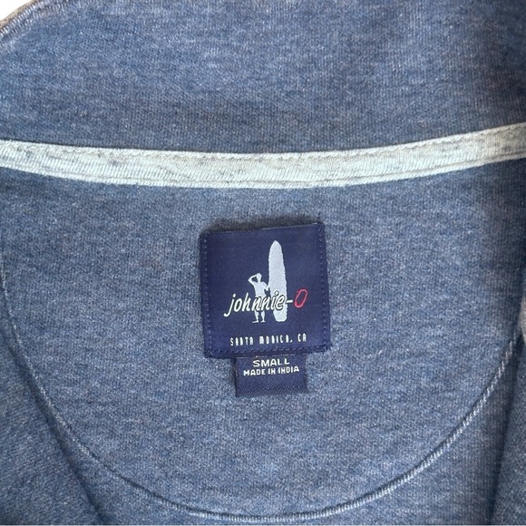Johnnie-O Sully 1/4 Zip Golf Pullover Sweater in Shadow Blue Men’s Small $138 - Picture 7 of 8